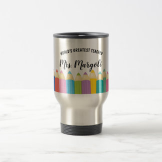 Rainbow Crayons Weltbest Teacher Coffee Tasse