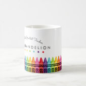 Rainbow Crayons Weltbest Teacher Coffee Tasse (Mittel)