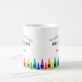 Rainbow Crayons Weltleitungskaffee Kaffeetasse (Mittel)