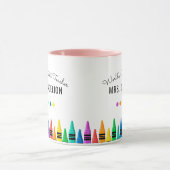 Rainbow Crayons Weltleitungskaffee Tasse (Zentrum)