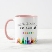Rainbow Crayons Weltleitungskaffee Tasse (Links)