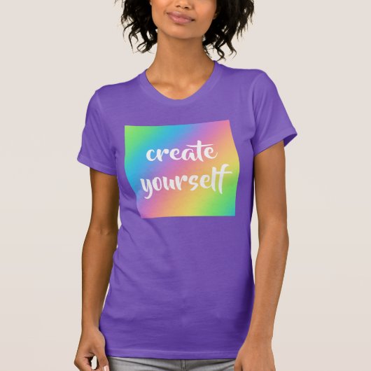 Rainbow "Create You yourself"-T - Shirt (Vorderseite)