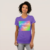 Rainbow "Creative Type" Women's T - Shirt (Vorne ganz)