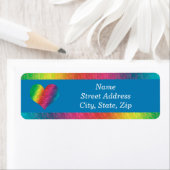 [Rainbow Crinkle Wedding] Colorful Heart Blue (Insitu)