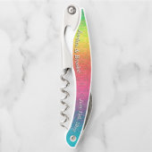 [Rainbow Crinkle Wedding] Farbenfroh Kellnermesser (Vorderseite)