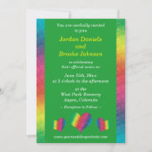 [Rainbow Crinkle Wedding] Herz Modern Green (Vorderseite)