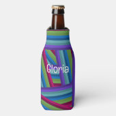Rainbow Crisscross Flaschenkühler (Flaschenvorderseite)