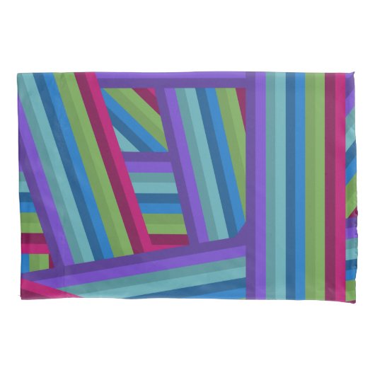 Rainbow Crisscross Kissenbezug (Vorderseite)