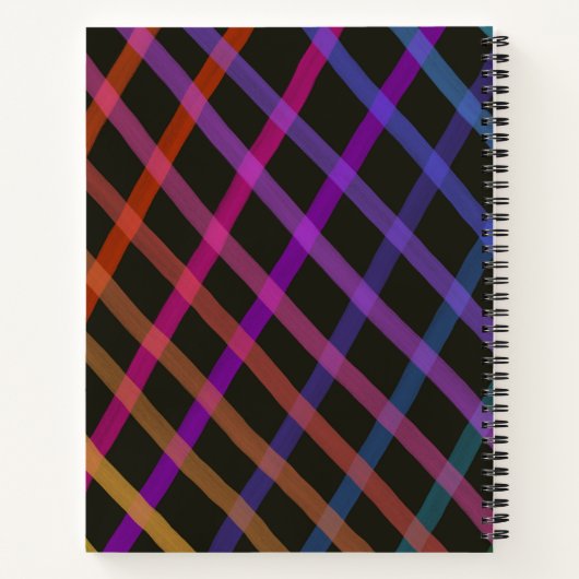 Rainbow CrissCross Notizblock (Rückseite)