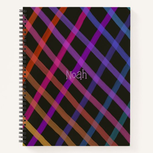 Rainbow CrissCross Notizblock (Vorderseite)