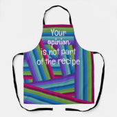 Rainbow Crisscross Schürze (Vorderseite)