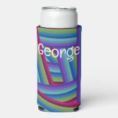 Rainbow Crisscross Selters Dosenkühler (Seltzer Vorderseite)