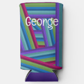 Rainbow Crisscross Selters Dosenkühler (Vorderseite)