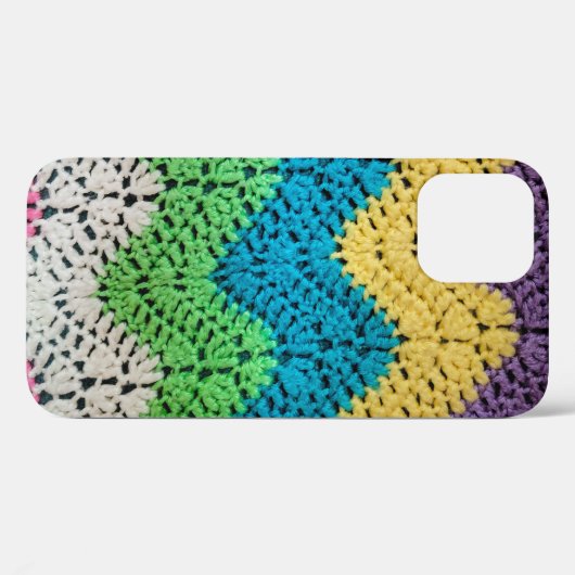 Rainbow Crochet Design Case-Mate iPhone Hülle (Rückseite (Horizontal))