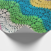 Rainbow Crochet Design Geschenkpapier (Ecke)