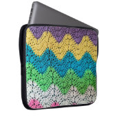 Rainbow Crochet Design  Laptopschutzhülle (Vorne Rechts)