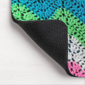 Rainbow Crochet Design Mousepad (Ecke)