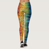 Rainbow Crocodile Leather Leggings (Rückseite)