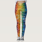Rainbow Crocodile Leather Leggings (Vorderseite)