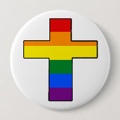 Rainbow Cross Button (Vorderseite)