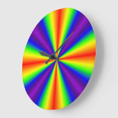 Rainbow Cross Große Wanduhr (Winkel)