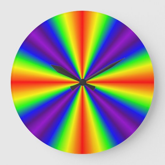 Rainbow Cross Große Wanduhr (Vorderseite)