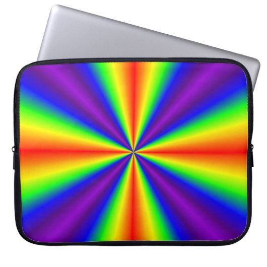 Rainbow Cross Laptopschutzhülle (Vorderseite)