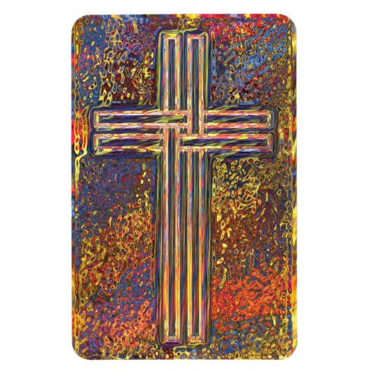 RAINBOW CROSS Magnet (Vertikal)
