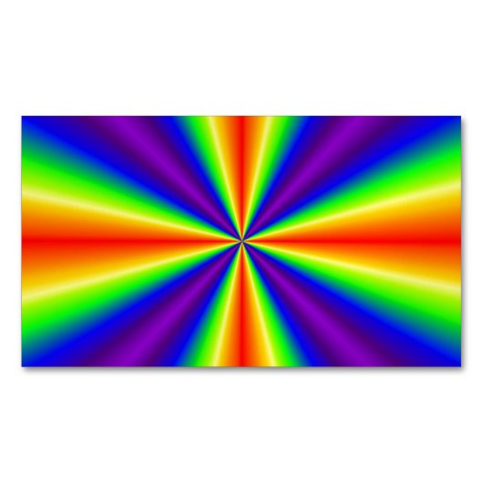 Rainbow Cross Magnetische Visitenkarte (Vorderseite)