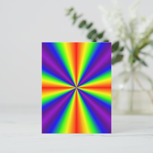 Rainbow Cross Postkarte (Stehend Vorderseite)