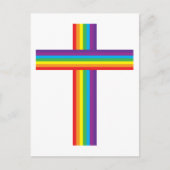 Rainbow CROSS Postkarte (Vorderseite)