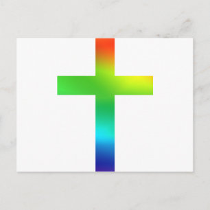 Rainbow Cross Postkarte