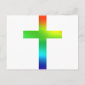 Rainbow Cross Postkarte (Vorderseite)