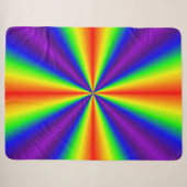 Rainbow Cross Sherpa Blanket Sherpadecke (Vorderseite (Horizontal))