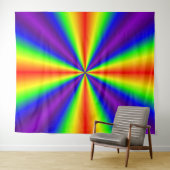 Rainbow Cross Tapestry Wandteppich (Beispiel (Horizontal))