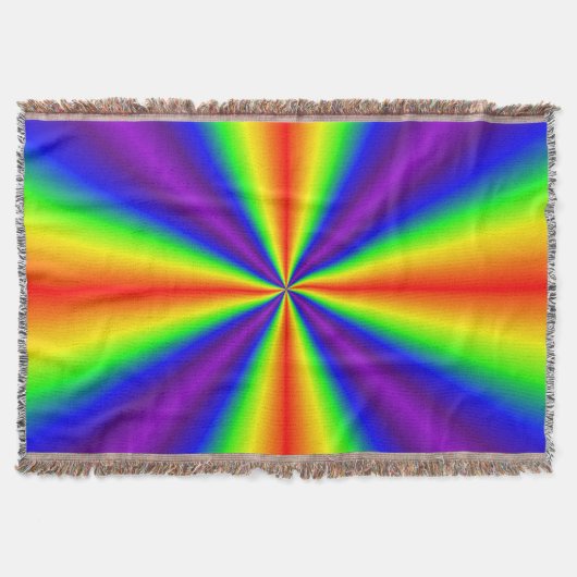 Rainbow Cross Throw Blanket Decke (Vorderseite)