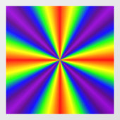 Rainbow Cross Window Fensteraufkleber (Blatt)