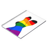 Rainbow Crossed Legs Notizblock (Linke Seite)