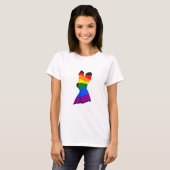 Rainbow Crossed Legs T-Shirt (Vorne ganz)