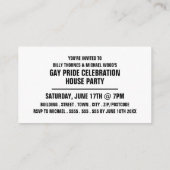 Rainbow Crowd, Gay Pride Celebration Einladungskar Begleitkarte (Rückseite)