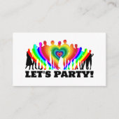 Rainbow Crowd, Gay Pride Celebration Einladungskar Begleitkarte (Vorderseite)