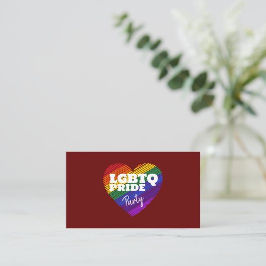 Rainbow Crowd, LGBTQ Pride Celebration Invite Card Begleitkarte (Stehend Vorderseite)