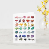 Rainbow Crystal Collection Leere Grußkarten Karte (Gelbe Blume)