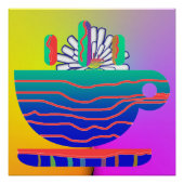 Rainbow Cup Saucer Poster (Vorderseite)