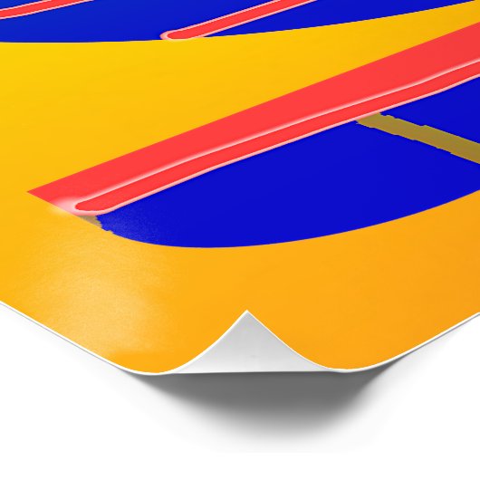 Rainbow Cup Saucer Poster (Ecke)