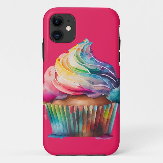 Rainbow Cupcake Case-Mate iPhone Hülle (Rückseite)