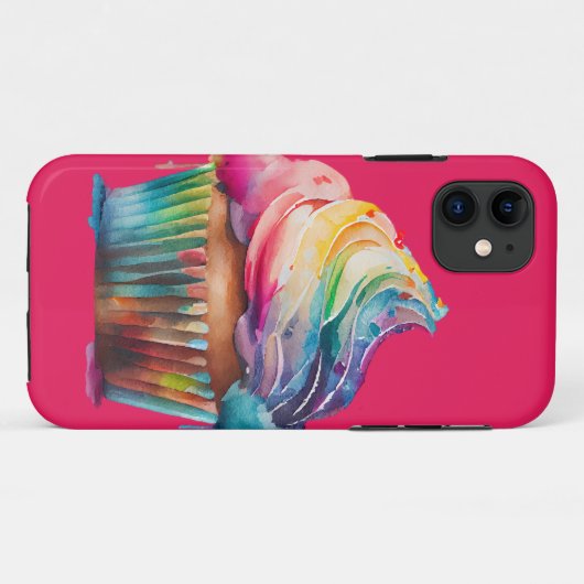Rainbow Cupcake Case-Mate iPhone Hülle (Rückseite (Horizontal))