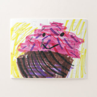 Rainbow Cupcake Child Art Magic  Puzzle