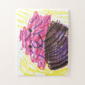 Rainbow Cupcake Child Art Magic  Puzzle (Vertikal)