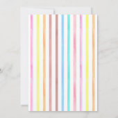 Rainbow Cupcakes | Niedliche Girls Geburtstagspart Einladung (Rückseite)